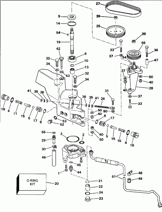  Evinrude VE225TLENR 1992  - wer    - wer Steering Pump