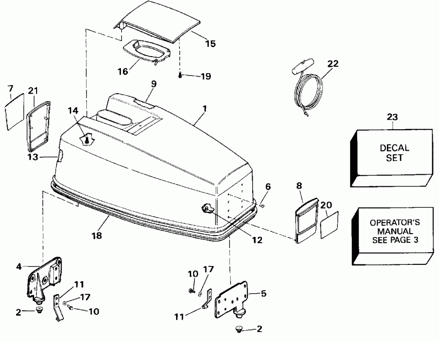 ��������� ��������� EVINRUDE VE40ELENM 1992  - Johnson 50