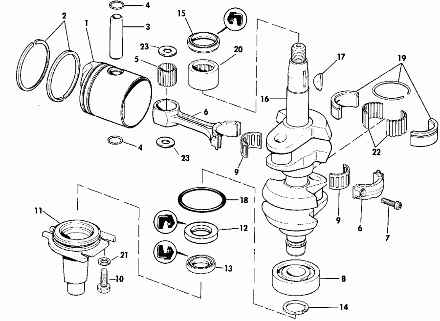   Evinrude VE48ESLENB 1992  - rburetor Late Production - rburetor Late Puction