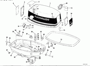   () - Evinrude 25-40 (Engine Cover - Evinrude 25-40)