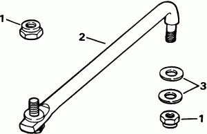    Kit (w /   ) (Steering Link Kit (w/power Trim & Tilt))