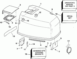   () - Johnson 120-140 Models (Engine Cover - Johnson 120-140 Models)