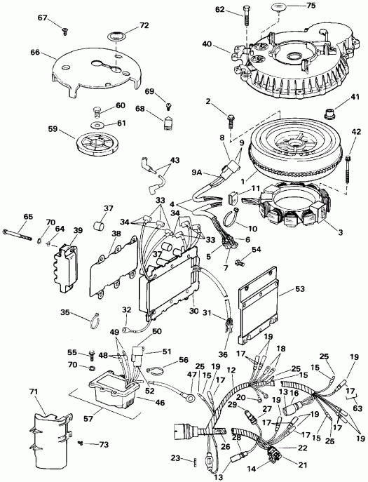   Evinrude E150JLETG 1993  - Quiet Rider - Quiet Rider
