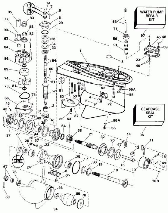   Evinrude E225TLETA 1993  -   / Counter Rotation