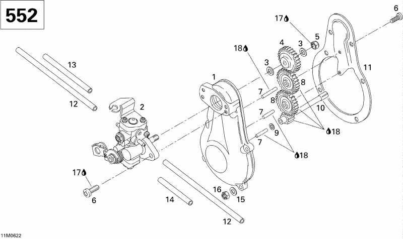 ski-doo - Oil Pump