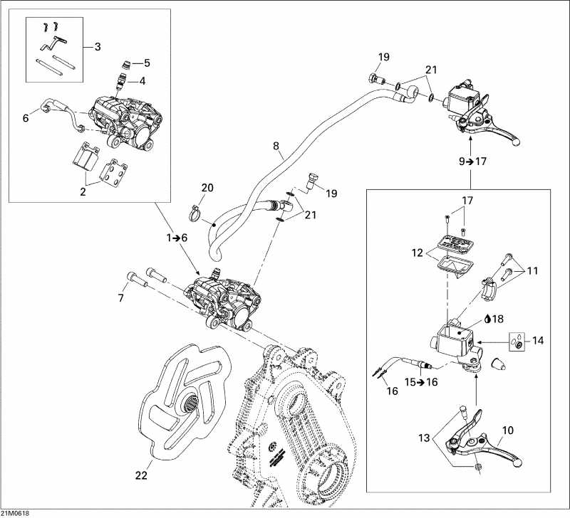 ski-doo Mach Z 1000 SDI Adrenaline & X, 2006 - Brakes