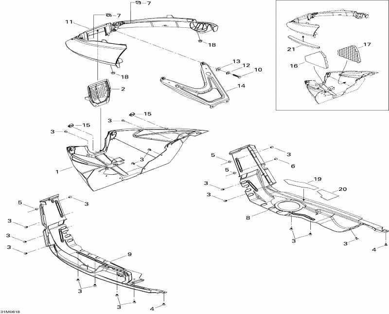  Skidoo Mach Z 1000 SDI Adrenaline & X, 2006 - Bottom Pan
