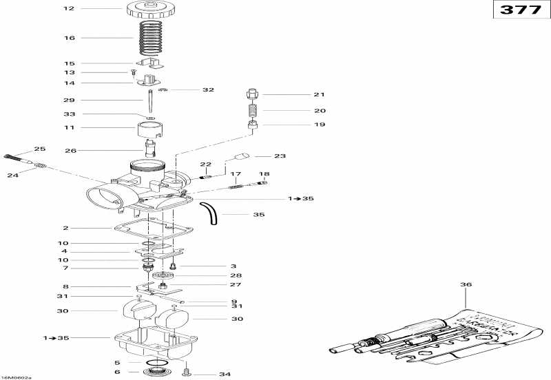  SKIDOO  MX Z 380F, 2006 - Carburetor Mx Z 380f