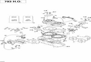 01- ,      (01- Cylinder, Exhaust Manifold And Reed Valve)