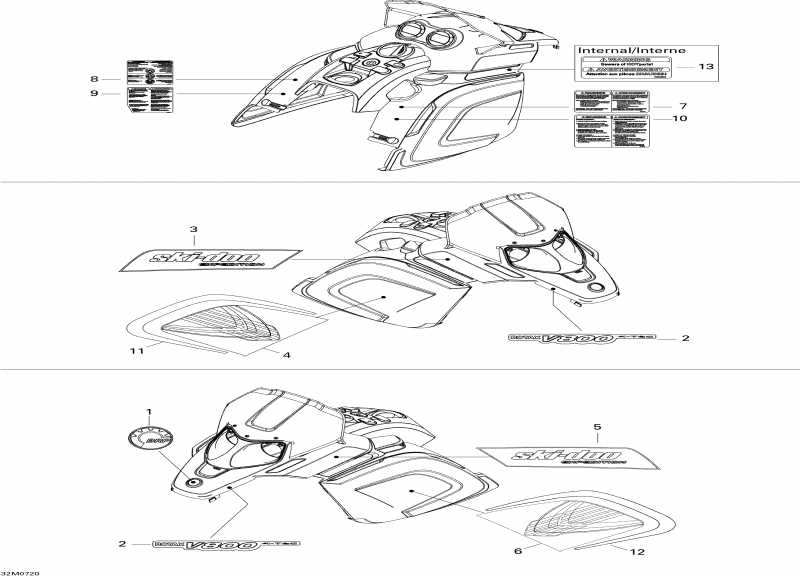 snowmobile SkiDoo - Decals