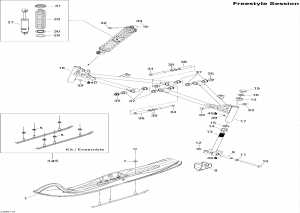 07-     300f (07- Front Suspension And Ski 300f)