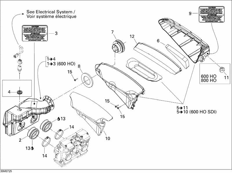 Skidoo GSX LTD 600 HO SDI, 2007 - Air   System 600 Ho Sdi