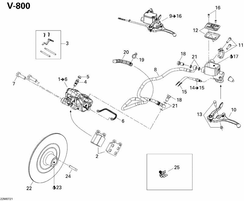 snowmobile Ski-doo Legend Touring V800, 2007 - Hydraulic Brakes