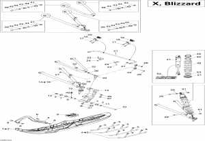 07-     X (07- Front Suspension And Ski X)