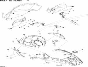 09-    Console X (09- Windshield And Console X)