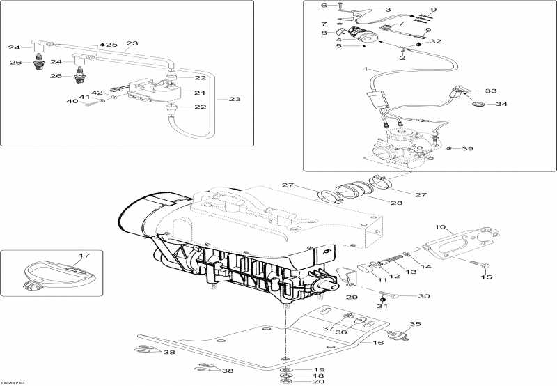 Ski-doo Skandic LT 440F, 2007  - Engine And Engine Support