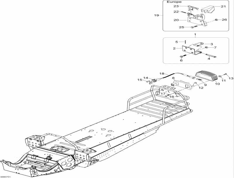  Skidoo Skandic SUV 600, 2007  - Luggage Rack