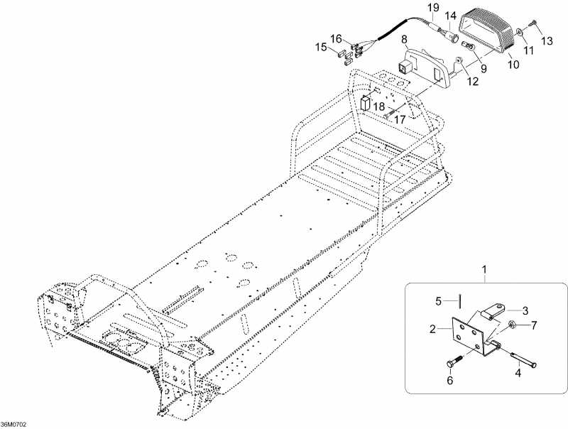  BRP SkiDoo Skandic WT 550F, 2007  - Luggage Rack