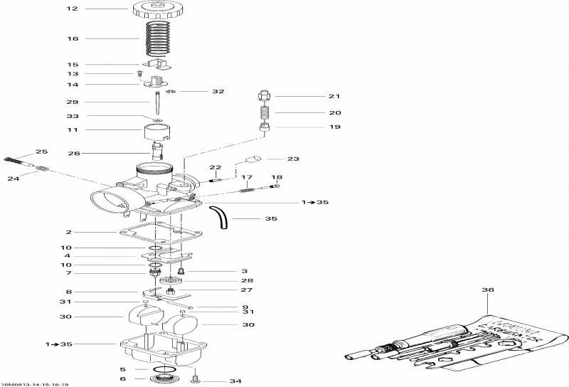 Skidoo Expedition Sport 550F, 2008  - Carburetor
