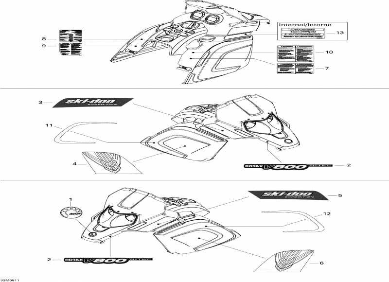  SkiDoo Expedition Sport V-800, 2008  - 