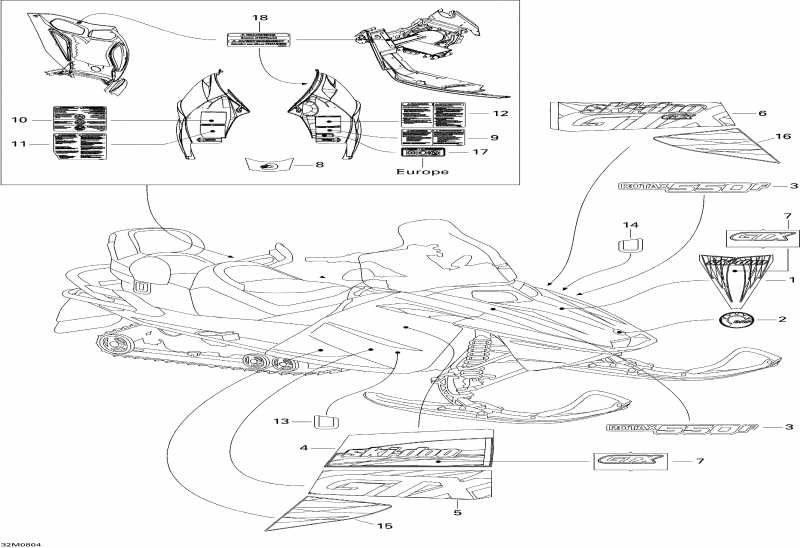 snowmobile Ski Doo GTX 550F, 2008 ������ - ��������