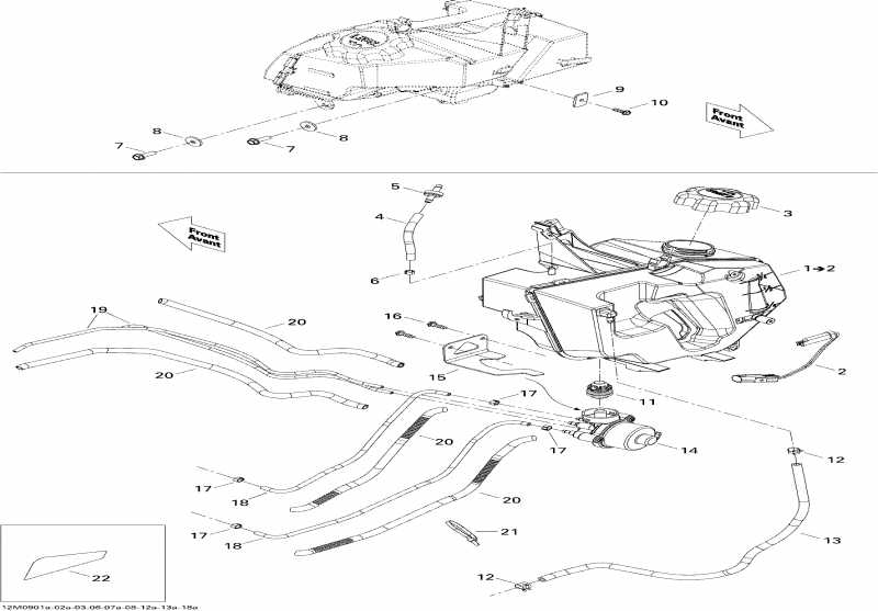 ski-doo  MX Z X 600 H.O. ETEC, 2009 - Oil System 600 Hoe