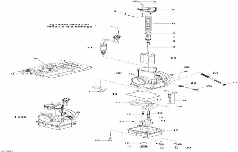 snowmobile SkiDoo - Carburetor