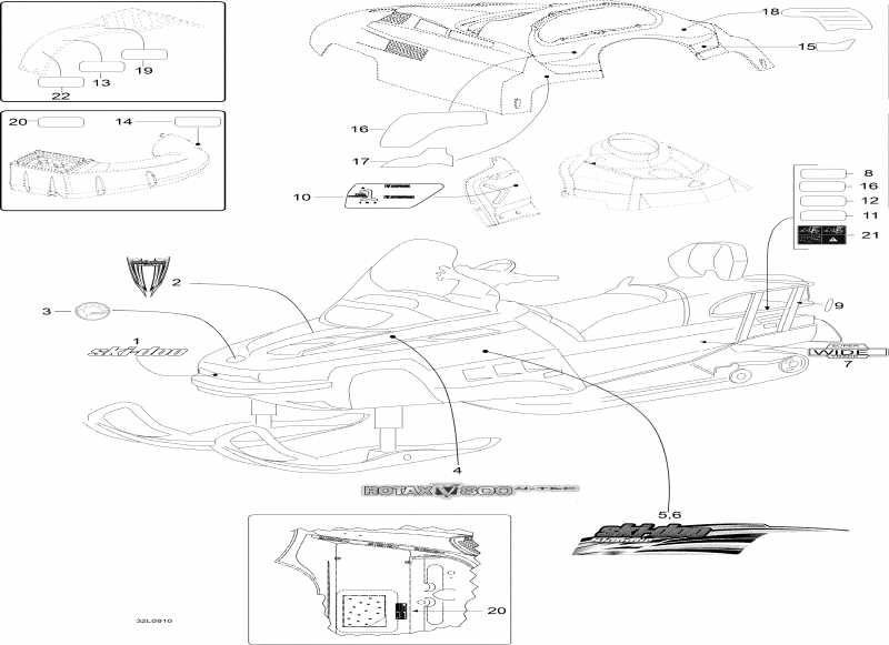  BRP SkiDoo Skandic SWT, 2009  - Decals