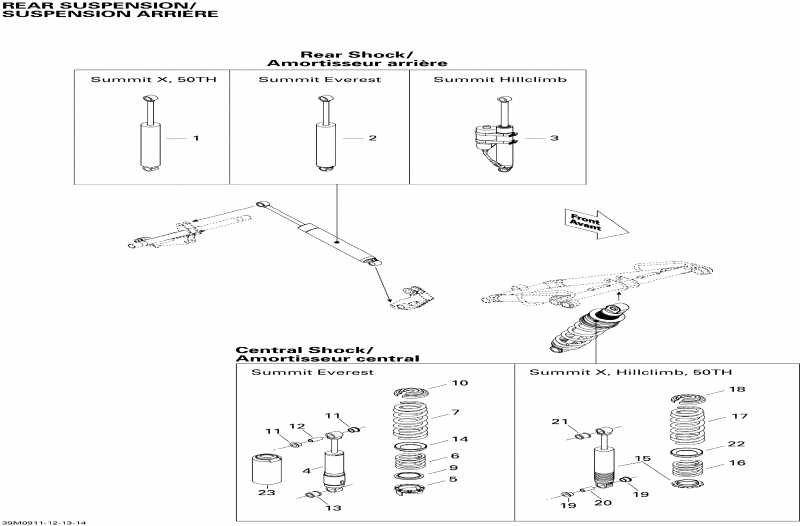   Summit Everest 800R Power T.E.K., 2009 - Rear Suspension Shocks 800r