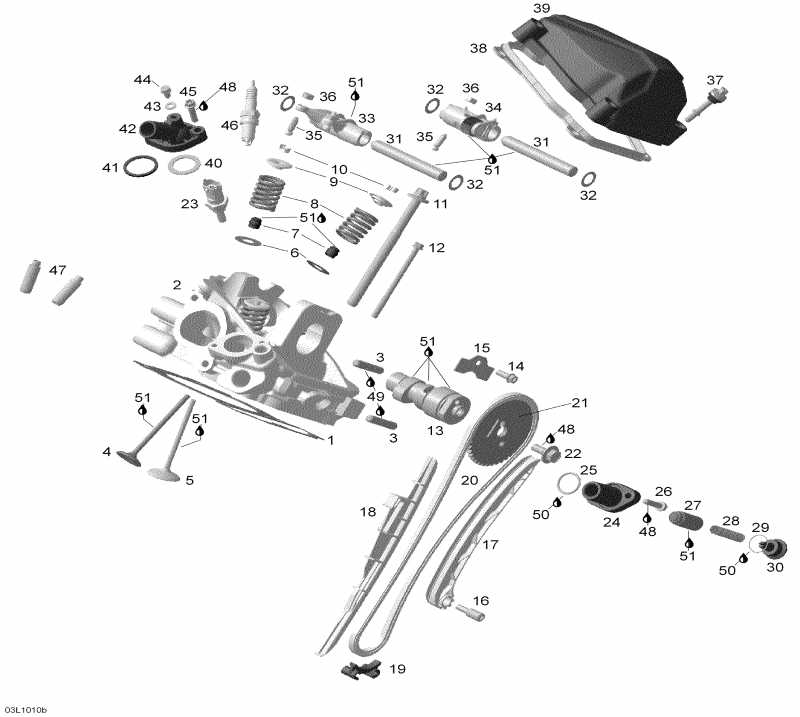 snowmobile  Skandic SWT V800, 2010 - Cylinder And Cylinder Head, Rear Side
