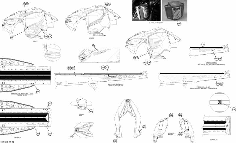  SkiDoo  Summit X 800RETEC XM T3-174, 2015 - 32m1511