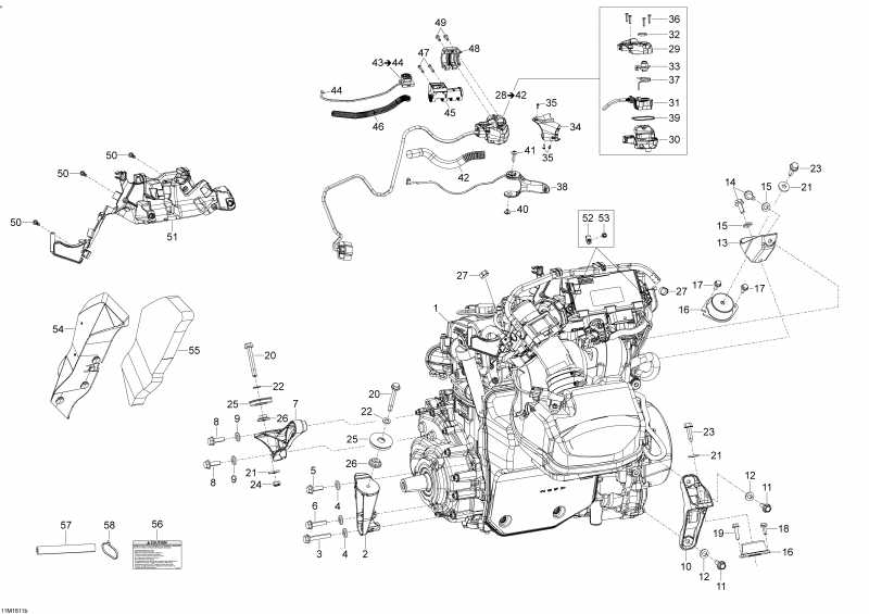  - Engine And Engine Support 1200 4-tec