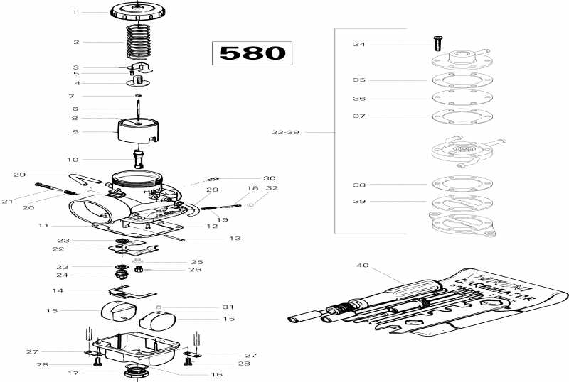  ski-doo  Grand Touring 580, 1996 - Carburetor 580