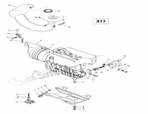 01-  Sport  Muffler (377) (01- Engine Support And Muffler (377))