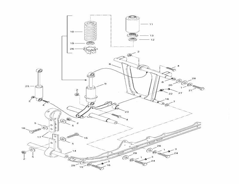  SKIDOO Formula Z, 1997 - Front Arm, Rear Suspension