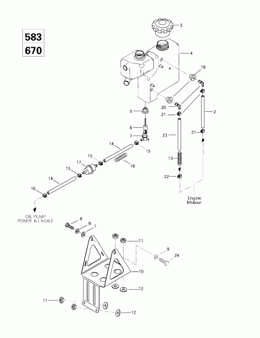  BRP  MX Z 440 F/Z 583/Z 670 1997 -    Sport (583, 670)