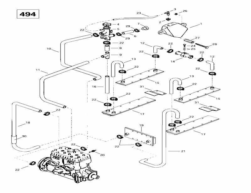 Skidoo Skandic Super Wide Track, 1997 -  System (494)