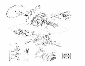 05-   (503, 443) (05- Drive Pulley (503, 443))