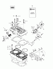 01- ,   (583) (01- Cylinder, Exhaust Manifold (583))