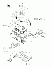 01-  Sport  Muffler (494) (01- Engine Support And Muffler (494))