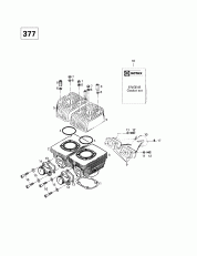 01- ,     (377) (01- Cylinder, Intake Exhaust Manifold (377))