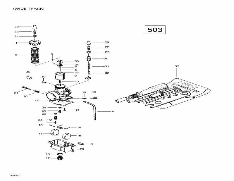  Ski-doo  Skandic Wide Track, 1998 - Carburetors Wide Track (503)