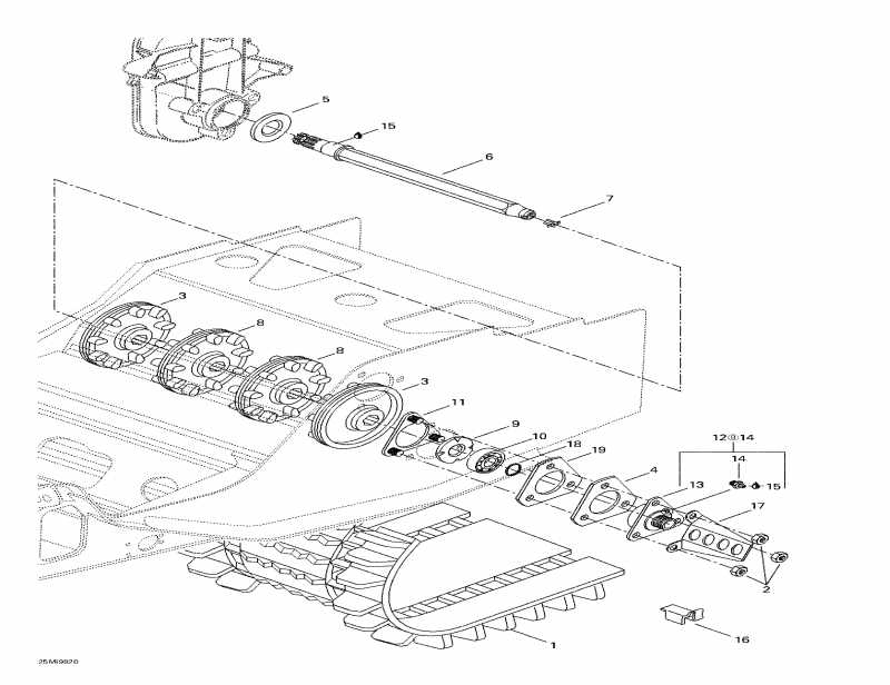 Summit 670X, 1998 - Drive Axle  Track