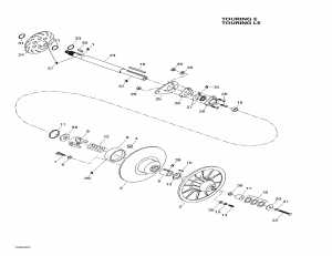 05-   (tou E Le) (05- Driven Pulley (touring E Le))