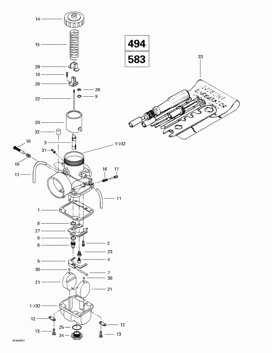  BRP SkiDoo Formula Deluxe 500 LC/583/670, 1999  - s (494, 583)