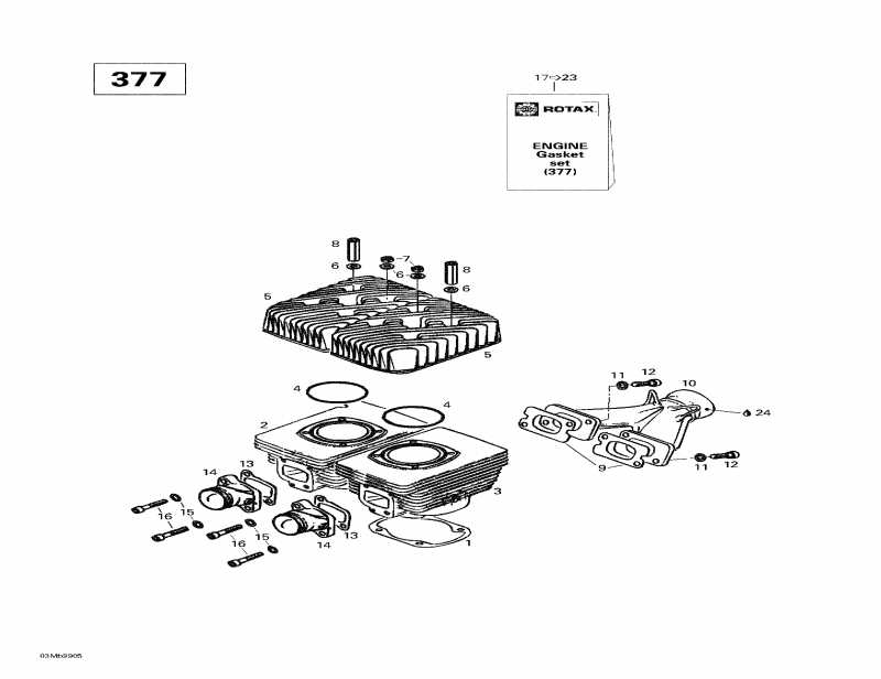    Formula S, 1999 - Cylinder, Exhaust Manifold (377)