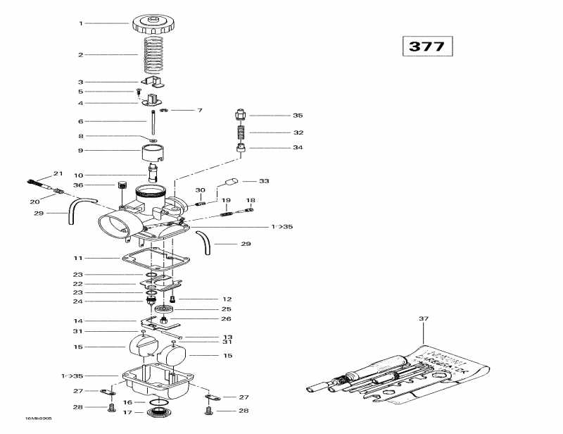  Ski-doo Formula Sl, 1999 - Carburetors (377)