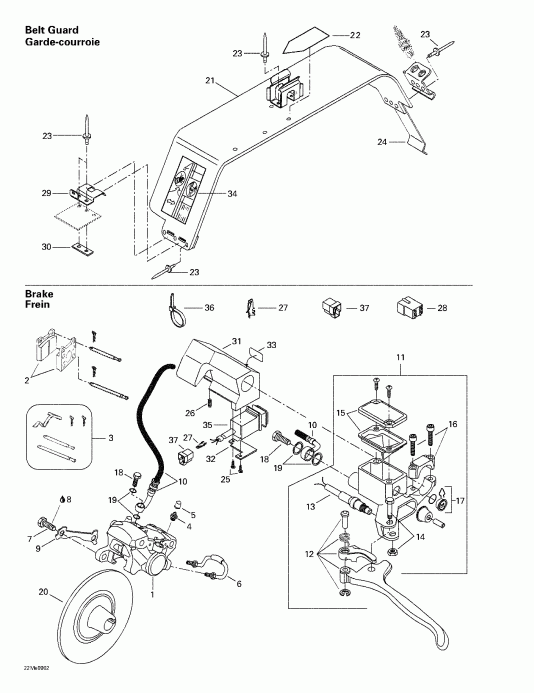  Skidoo - Hydraulic   Belt Guard