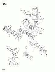 01-    (494) (01- Crankshaft And Pistons (494))