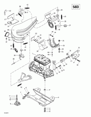 01-  Sport  Muffler (583) (01- Engine Support And Muffler (583))